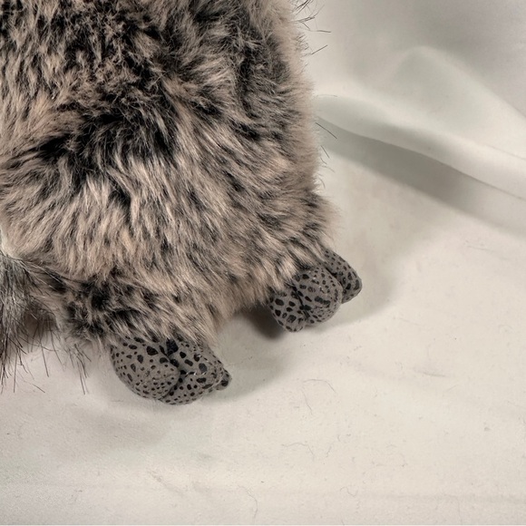 Aurora Great Horned Owl Plush Stuffed Animal — Gray/White — 9” - Picture 5 of 10